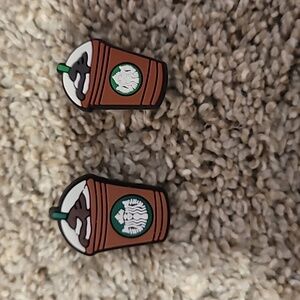 Starbucks Coffe Croc Charms (2 Pieces)